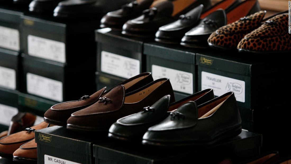 Multiple pairs of shoes that belonged to Madoff were part of an auction in New York in November 2010. 