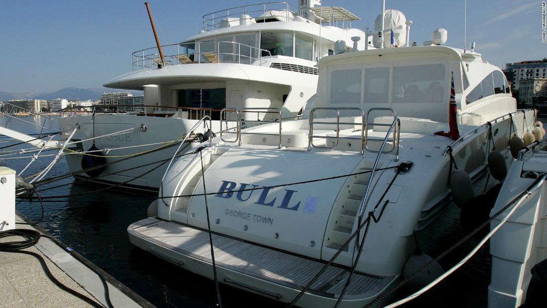 Madoff&#39;s yacht &quot;Bull&quot; sits at a marina in Cap d&#39;Antibes, France, in April 2009.