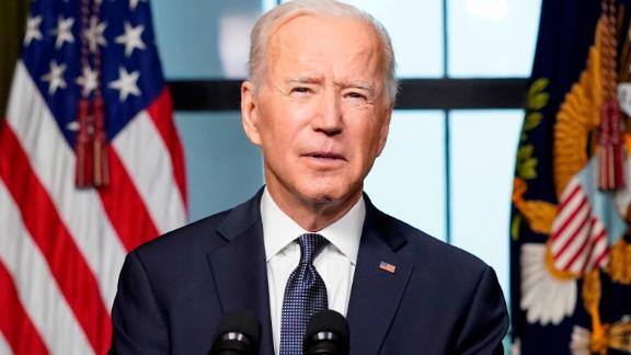 President Joe Biden speaks from the White House about the withdrawal of US troops from Afghanistan on April 14, 2021.
