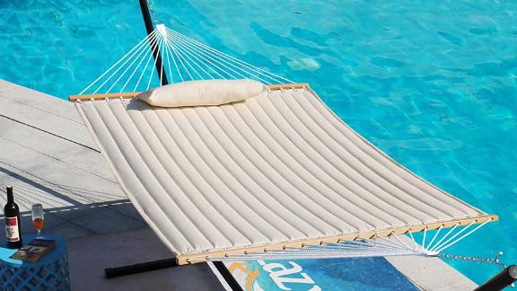 Lazy Daze Hammocks 55-Inch Double-Quilted Fabric Hammock