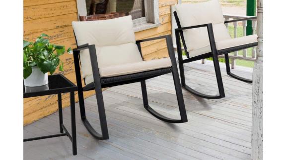 Devoko 3-piece rocking bistro set