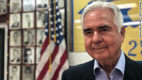 Bay of Pigs Veterans Association President Johnny López de la Cruz poses at the Brigade 2506 Museum in Little Havana, Miami, on December 11, 2018. 