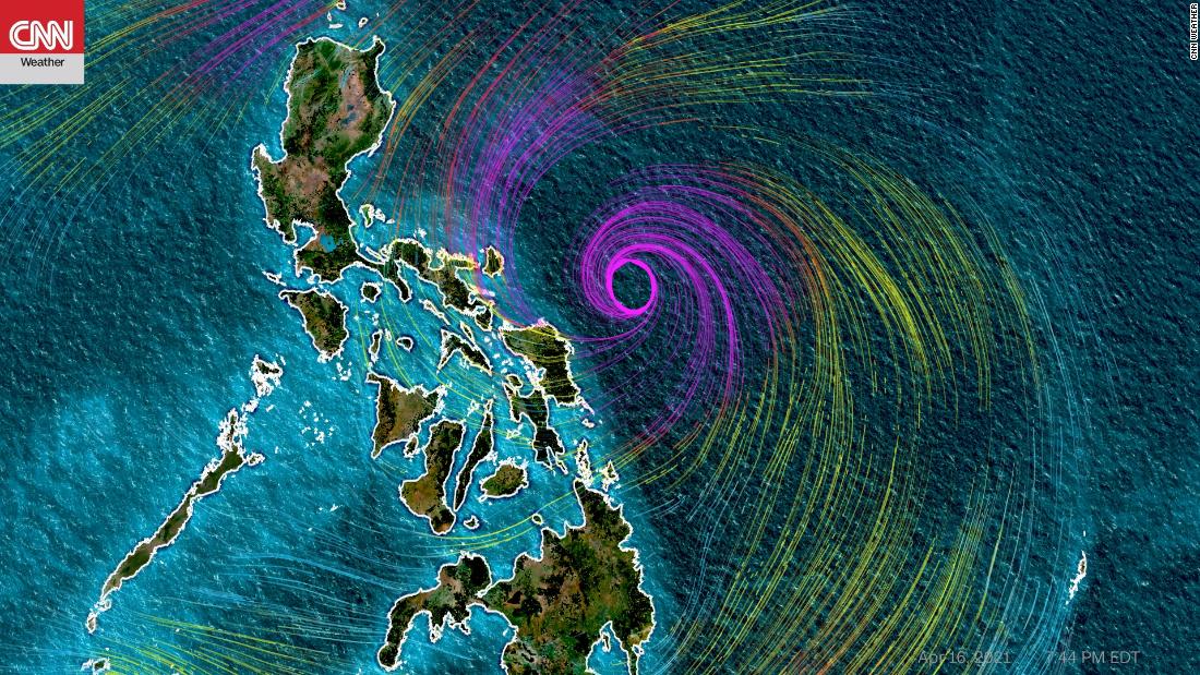 Typhoon Surigae (Bising Typhoon) is consolidating rapidly and could be dangerously close to the Philippines