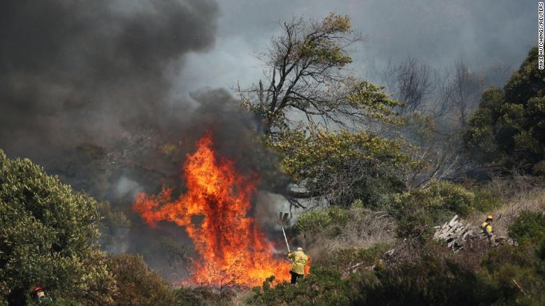 ‘Out of control’ fire breaks out in Cape Town’s Table Mountain National Park