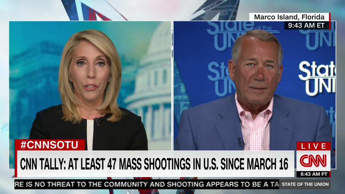 Boehner Mass Shootings Are Embarrassing Our Country Cnn Video 