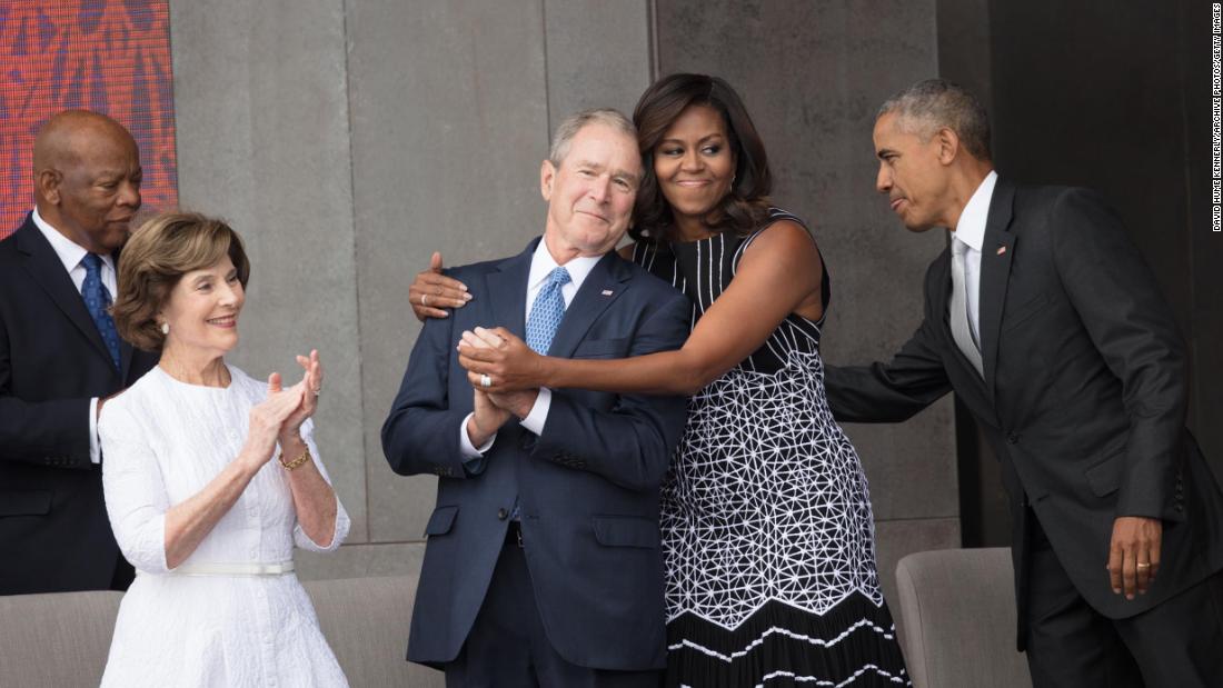 Bush reflects on friendship with Michelle Obama