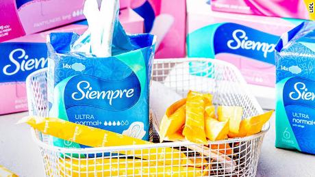 Eligible customers can access a free box of tampons or pads each month via the grocery giant&#39;s Lidl Plus app.