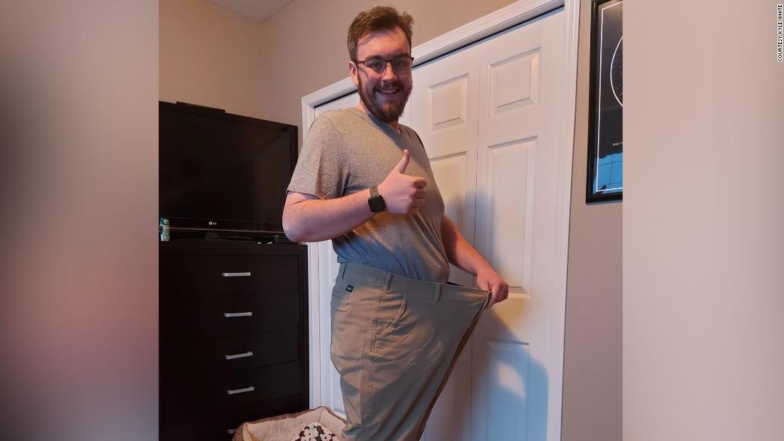 A man lost 150 pounds in lockdown. Now he's chasing a number not measured in pounds