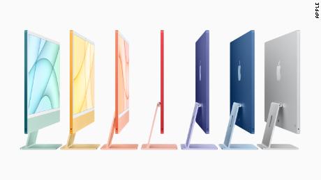 The new iMac lineup with the M1 chip