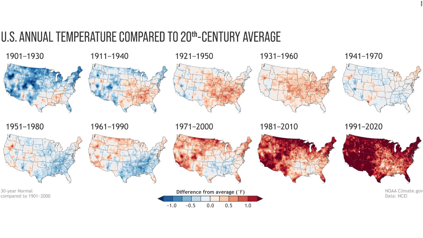 Your City Just Got Hotter Noaa Announced New Climate Normals Tuesday Cnn 3704