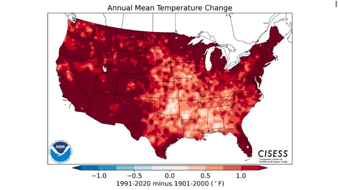 Climate change clearly visible as NOAA prepares to release new ‘normals