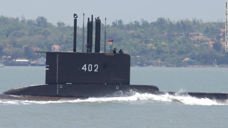 Indonesian Navy searches for missing submarine with 53 people on board