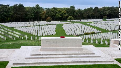 Headstones at the Etaples Military Cemetery, the largest Commonwealth War Graves Commission cemetery in France.