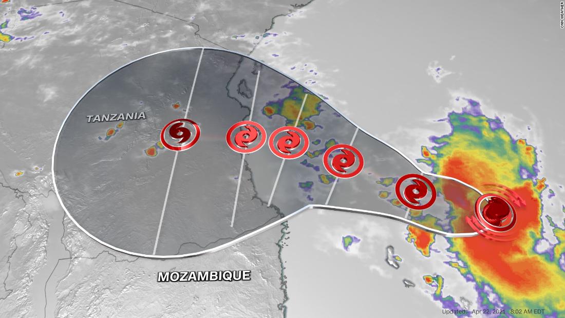 A rare tropical cyclone is approaching one of Africa's most populated cities