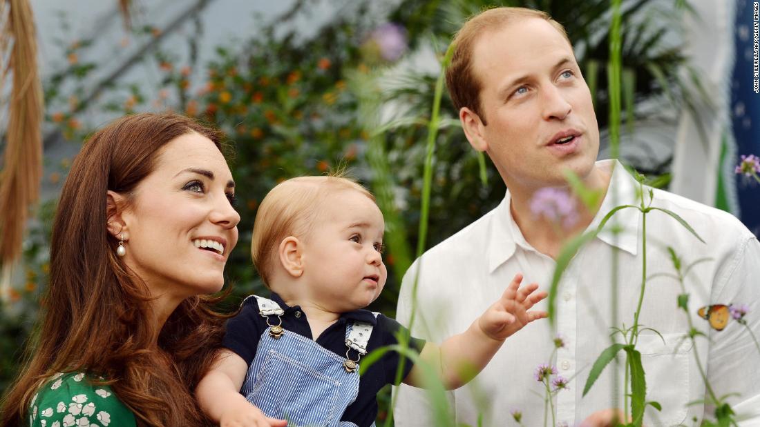 The royal family celebrates Prince George&#39;s first birthday with a trip to the Natural History Museum in July 2014.