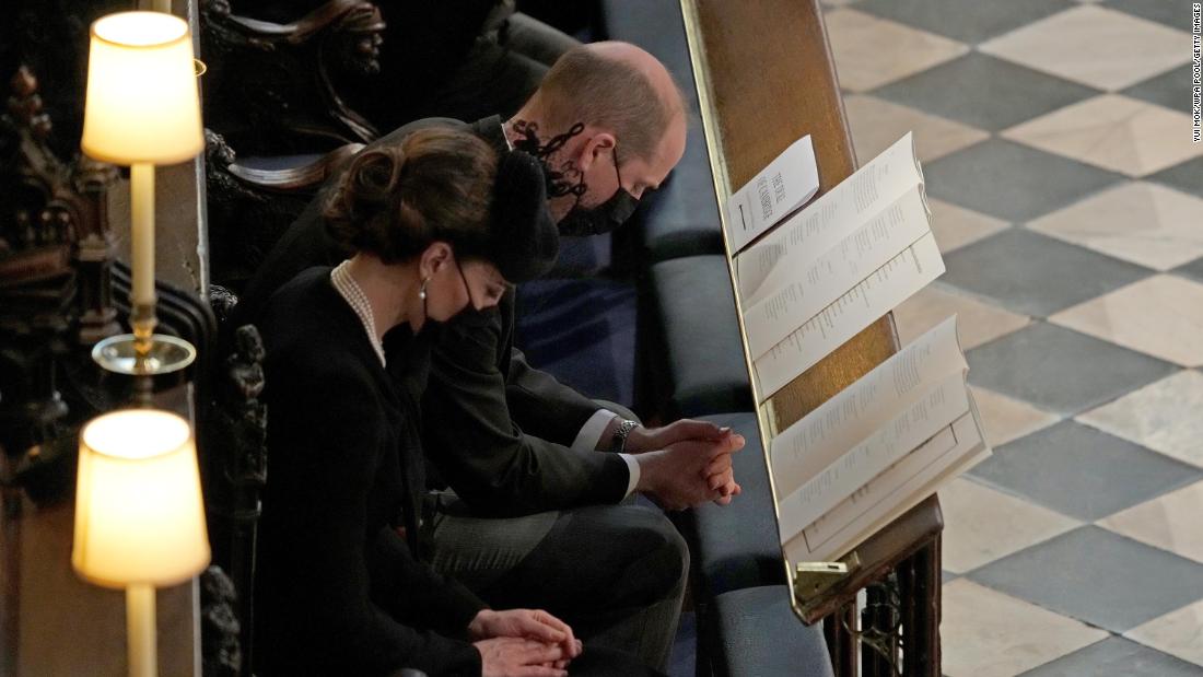William and Kate attend the &lt;a href=&quot;http://www.cnn.com/2021/04/17/uk/gallery/prince-philip-funeral/index.html&quot; target=&quot;_blank&quot;&gt;funeral service&lt;/a&gt; of William&#39;s grandfather, Prince Philip, inside St. George&#39;s Chapel in Windsor Castle, on April 17.