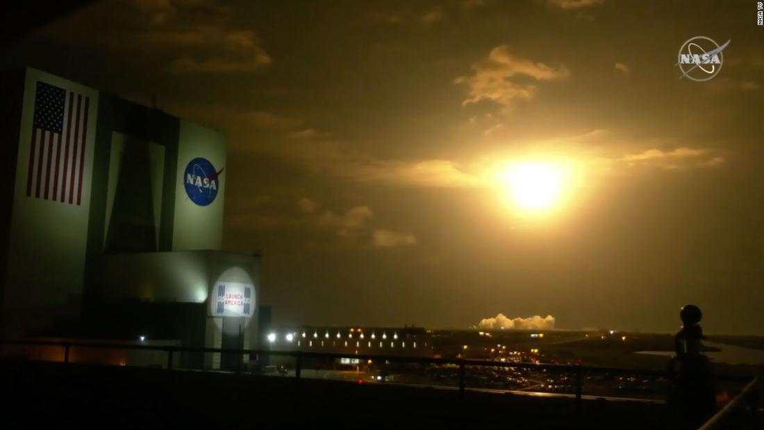 SpaceX capsule with four NASA astronauts aboard docks with International Space Station