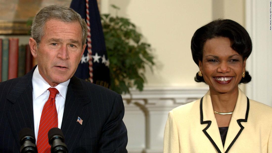 Bush says he wrote in Condoleezza Rice for president in 2020