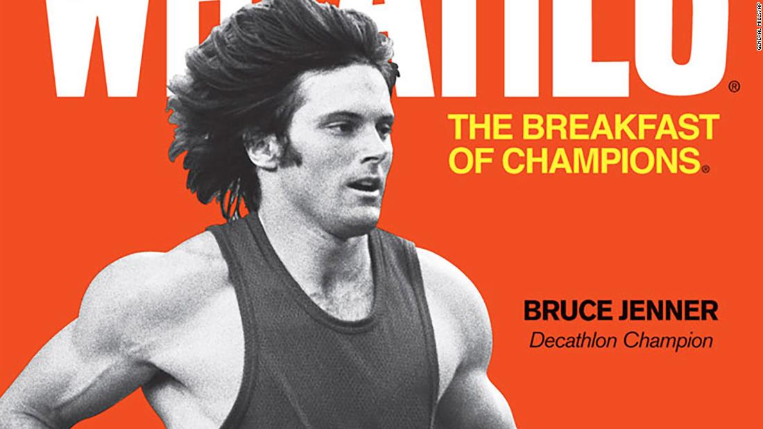 Wheaties featured retro images of Olympic champions, including Jenner, in 2012. 