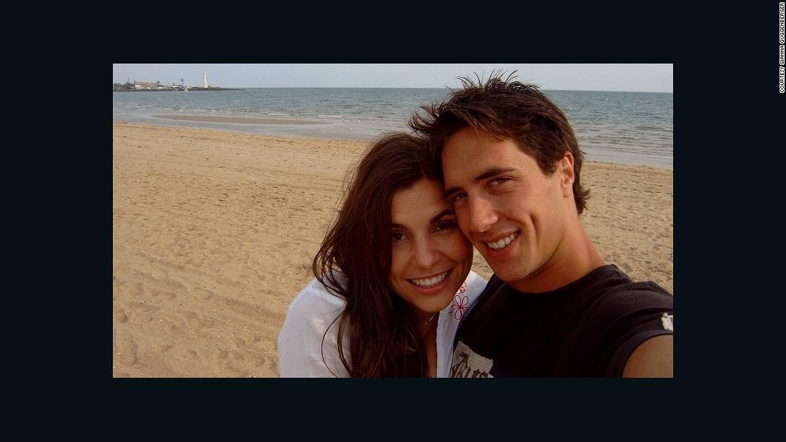 The couple who met on the beach at Byron Bay