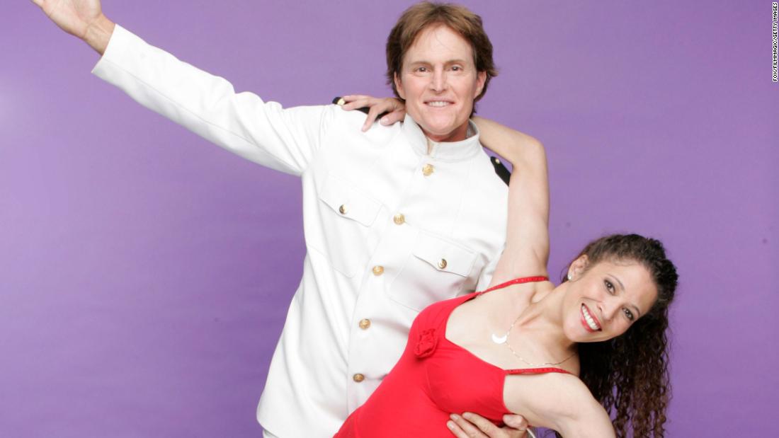 Jenner and Tai Babilonia are seen in a publicity photo for &quot;Skating With Celebrities&quot; in 2006. 