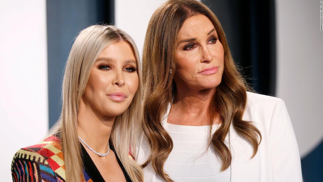 Jenner and her girlfriend, Sophia Hutchins, attend the 2020 Vanity Fair Oscar party in Beverly Hills.