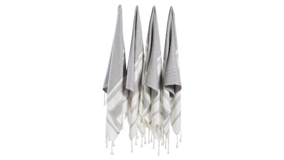 Bosphorus Turkish Cotton Towel, Set of 4 