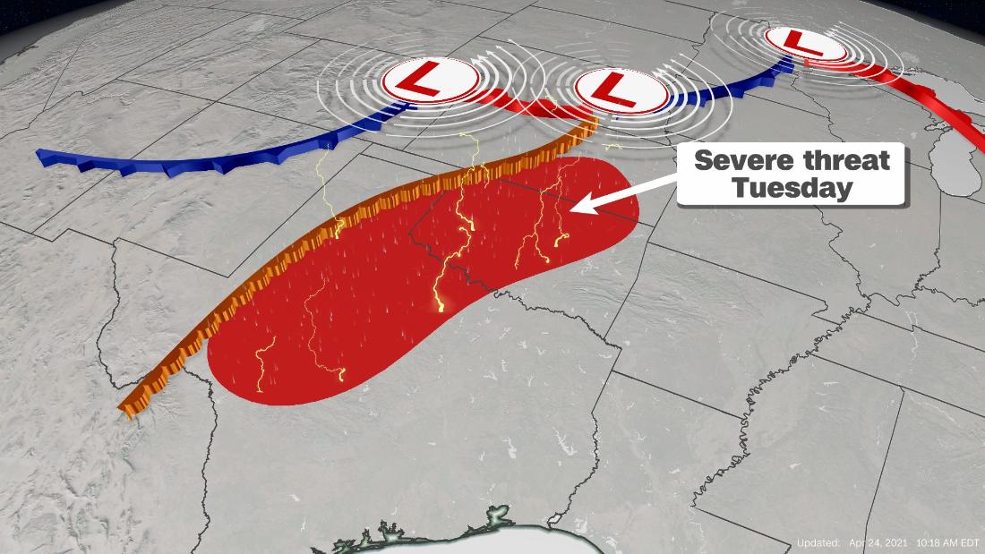 Millions of Americans brace for severe storms, flash floods and possible tornadoes this week