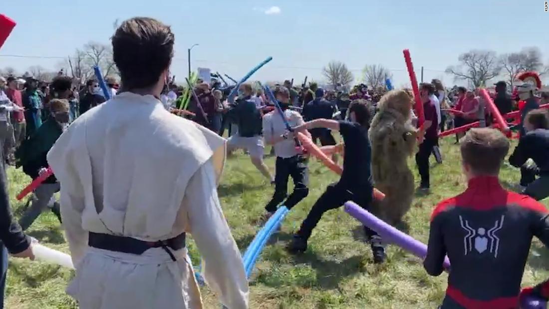 Viral pool noodle brawl 'JoshFight' started as a 'pandemic boredom