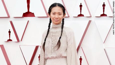 Chloé Zhao won best director. (Photo by Matt Petit/A.M.P.A.S. via Getty Images)