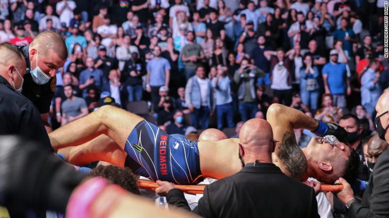 Former UFC champion Chris Weidman has surgery after suffering ‘freak’ leg break