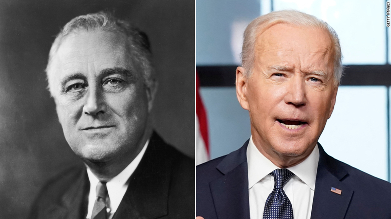 Franklin Delano Roosevelt and Joe Biden