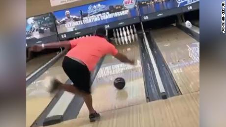 Man bowls perfect game using ball containing his dad&#39;s ashes