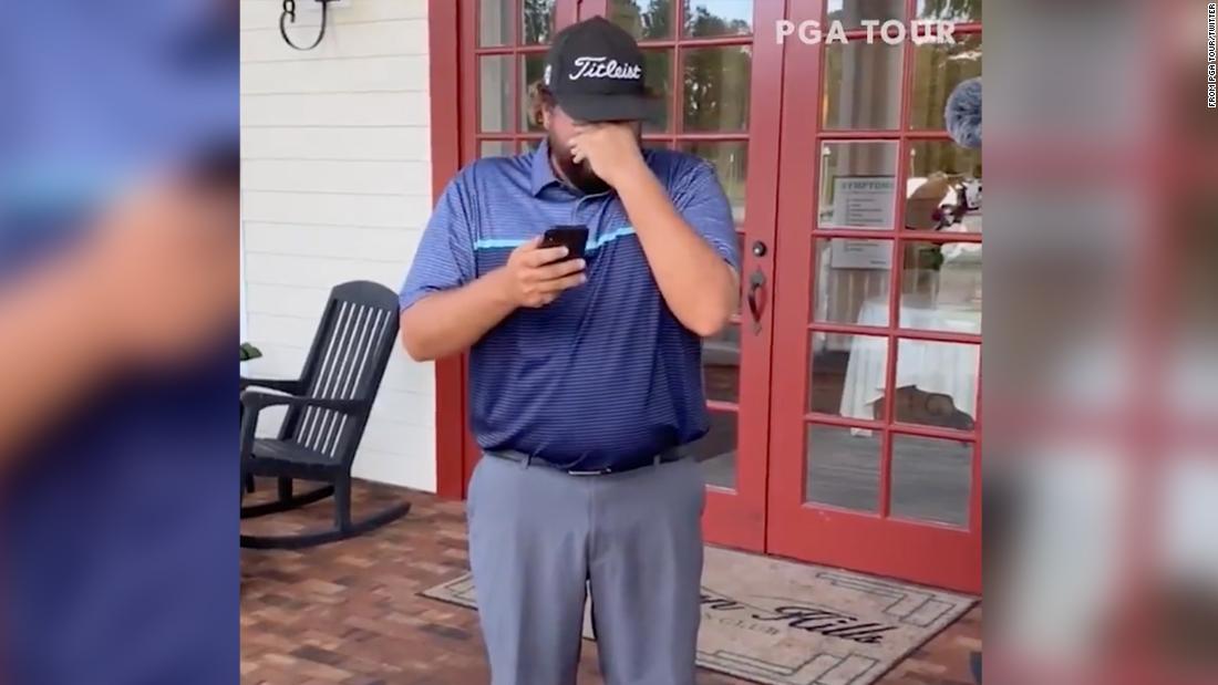 Golfer Michael Visacki shares powerful phone call with his dad after PGA Tour dream comes true