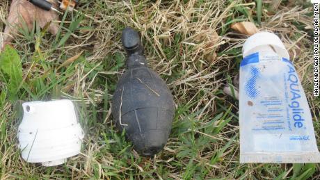 The grenade-shaped object was found to be a sex toy.