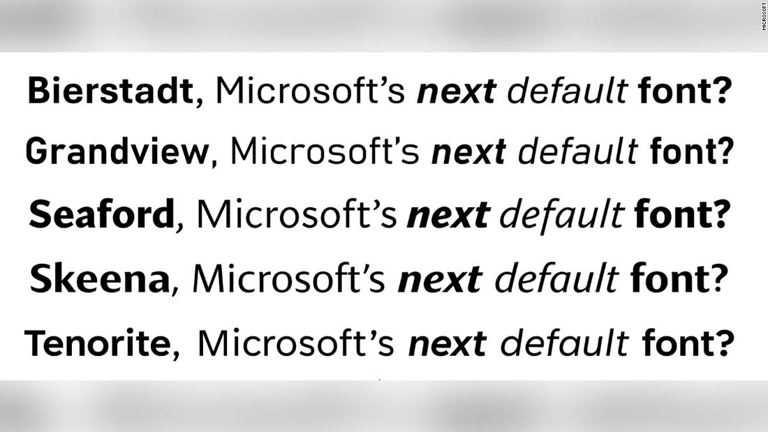 TechSores: Microsoft is retiring its default font, and it wants your ...