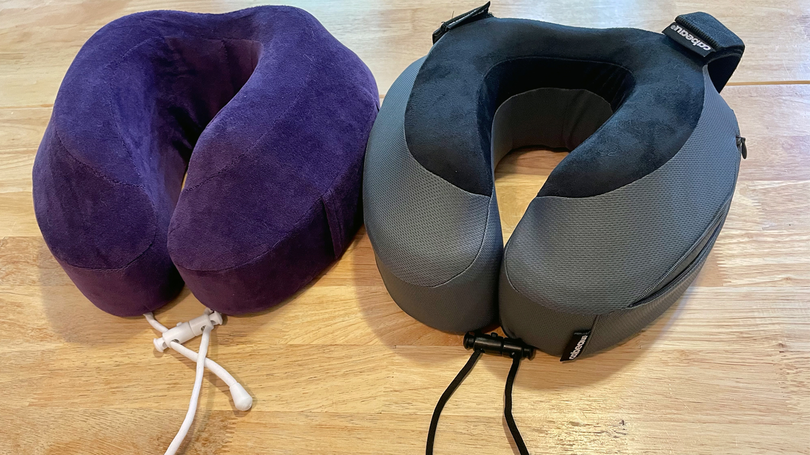 J-Shape Travel Pillow for Airplane Inflatable Neck Pillow Travel Accessorie OP
