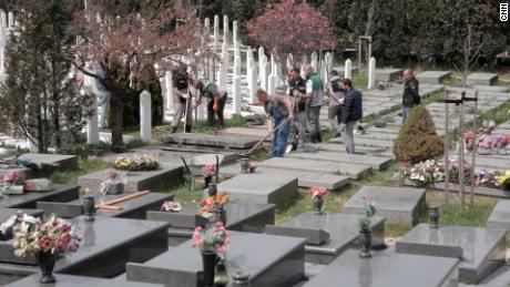 Last month this cemetery in central Sarajevo could not keep up with the pace of burials.
