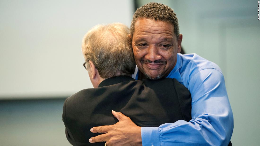 North Carolina governor grants pardon to man who spent 22 years in prison for killings he didn't commit