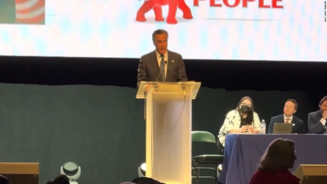 Sen Mitt Romney Booed While Speaking At Utah Gop Convention Cnn Video