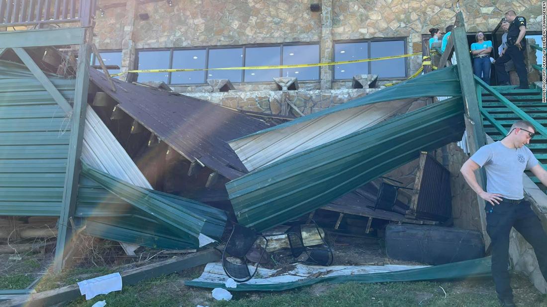 11 people were injured in a restaurant deck collapse in Tennessee