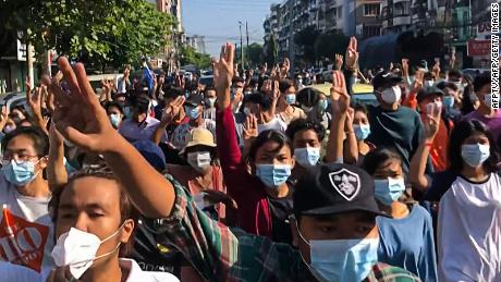 Myanmar Coup 8 Reported Killed In Protests Against Military Rule Cnn