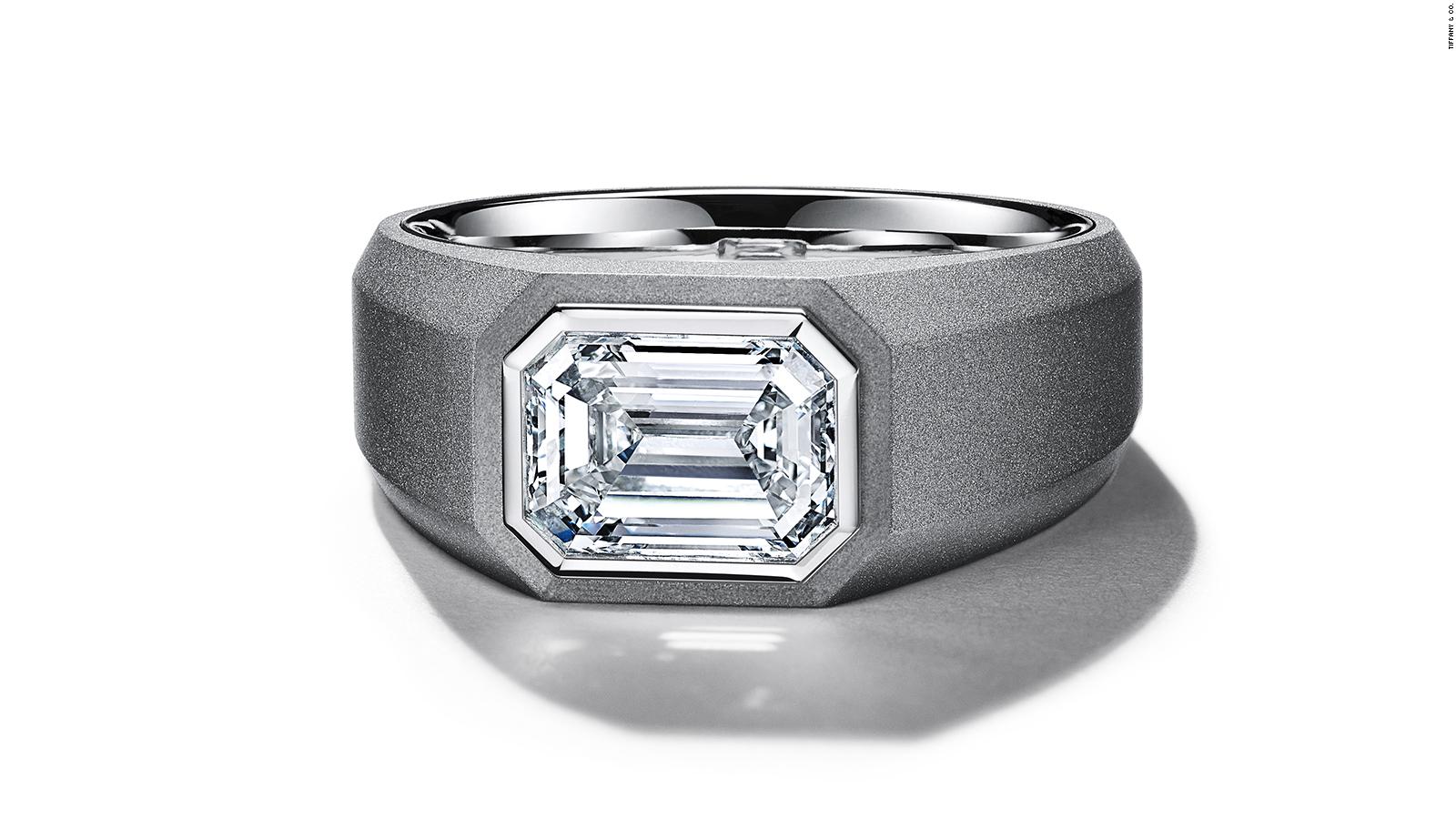 tiffany mens platinum ring