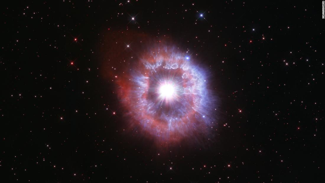 Hubble spies rare giant star battling against self-destruction