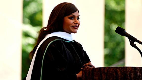 <strong>Actor and writer Mindy Kaling, Dartmouth College, 2018 -- </strong>