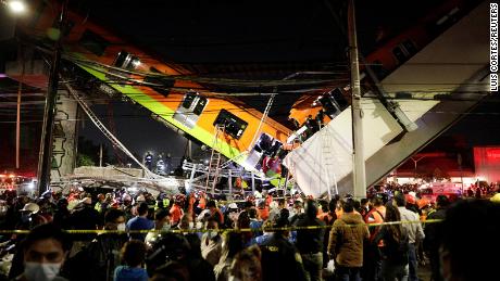Mexico City subway overpass collapses, killing at least 24 and injuring dozens