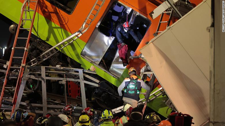 mexico city subway overpass collapses