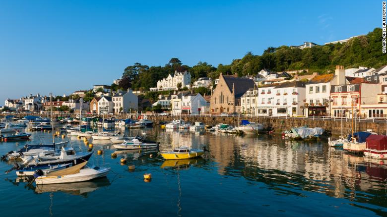 The village of Saint Aubin, on Jersey, one of the Channel Islands. France has threatened to cut off electricity to the island in a spat over fishing rights.