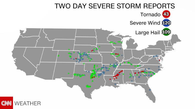 Severe Weather Risk Raised In Us Southeast Amid Multiday Threat Of