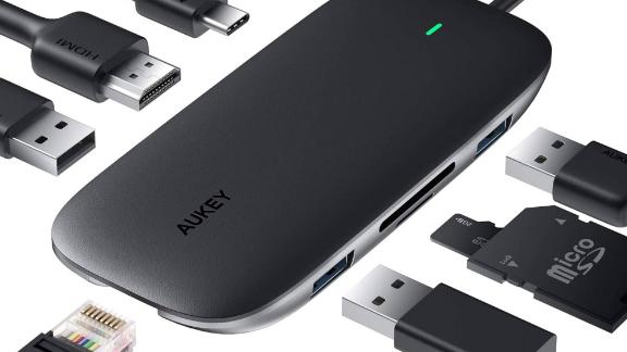 Aukey 8-in-1 USB Type C Adapter